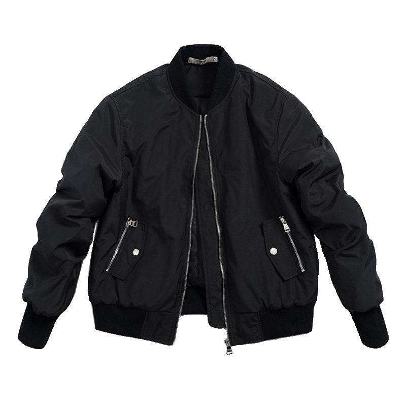 秋冬江疏影同款飞行员夹克短款小外套棒球服女大码棉衣