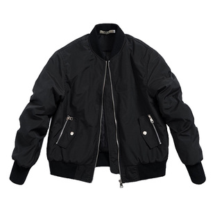 秋冬江疏影同款飞行员夹克短款小外套棒球服女大码棉衣