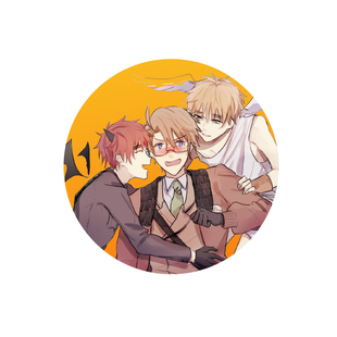 【幕醒森林】黑塔利亚阿尔弗雷德亚瑟柯克兰米英周边色纸吧唧徽章