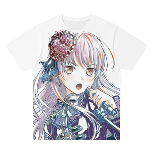 BanG Dream Roselia 凑友希那 短袖T恤应援法批痛衣邦邦周边衣服