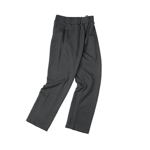 IDLT 阔腿宽松卫裤400g全棉拉链运动休闲裤街头基础款简约潮男ins