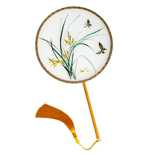 苏州刺绣扇子古风绣花团扇双面绣古装汉服宫扇精美流苏破云扇礼品