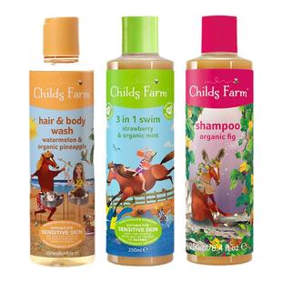 ChildsFarm去氯洗发沐浴露三合一游泳专用儿童除氯二合一洗发水
