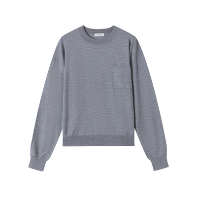 VLABMADE精纺羊毛口袋长袖毛衣