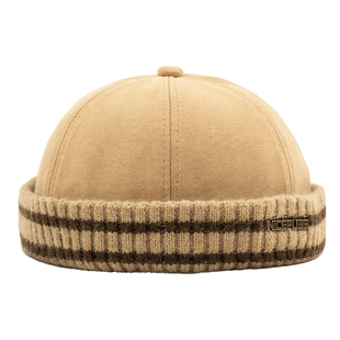 高端地主帽男款帽子女款2025新款冬季针织瓜皮帽潮雅痞风时尚复古