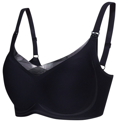 imummy液体莱卡网纱哺乳文胸