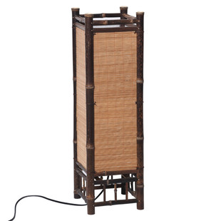 手工竹帘灯田园风紫竹地灯日式榻榻米灯客厅餐厅琴行艺术装饰灯具