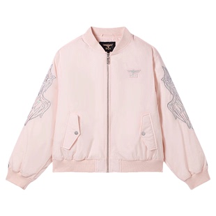 【羽翼流光】BOYLONDON粉色短款90绒羽绒服26秋冬女款外套W28909