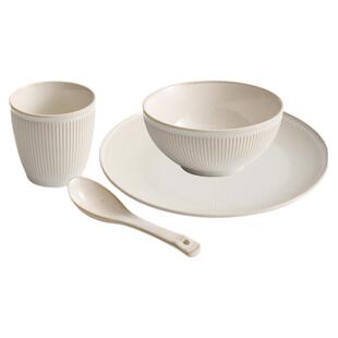 JOJO'S L. PD.guild.餐具套装创意米黄五件套碗勺盘子组合 | 行会