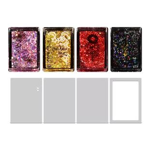 流沙麻将套装流沙油高清透明亚克力板防水贴纸自制流麻diy材料包