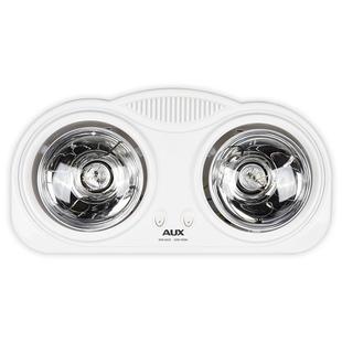 奥克斯二灯免打孔浴霸壁挂式灯暖三合一家用卫生间浴室挂墙取暖器