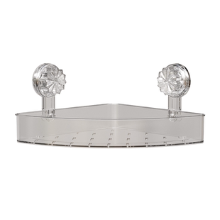 免打孔吸盘浴室置物架卫生间三角篮壁挂架洗手间洗漱台墙角收纳架