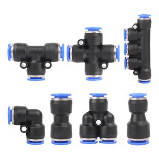 气动气管快速接头PU直通PV弯通PEG PW变径PE PY三通气管6 8转10mm