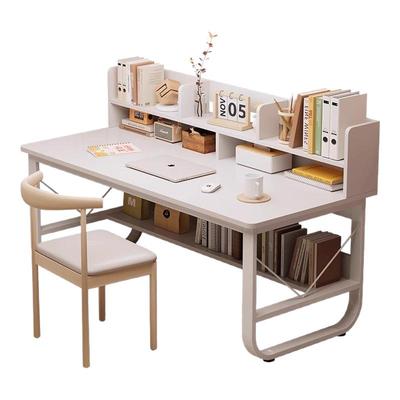 电脑桌家用小户型书桌书架一体桌子卧室初中学生学习桌高中写字桌