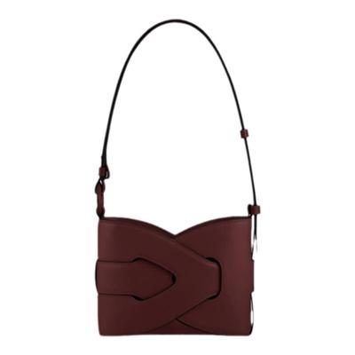 【礼物】Polene波灵恩Nodde 光滑牛皮扭结包手提斜挎包