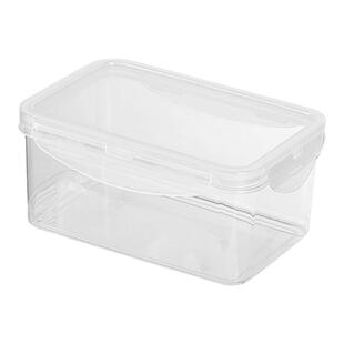 长方形保鲜盒塑料食品级饭盒可微波加热便携外出带点心水果打包盒