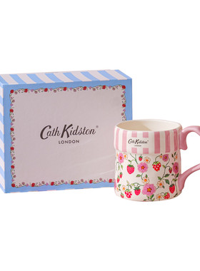 Cathkidston高颜值马克杯带勺子
