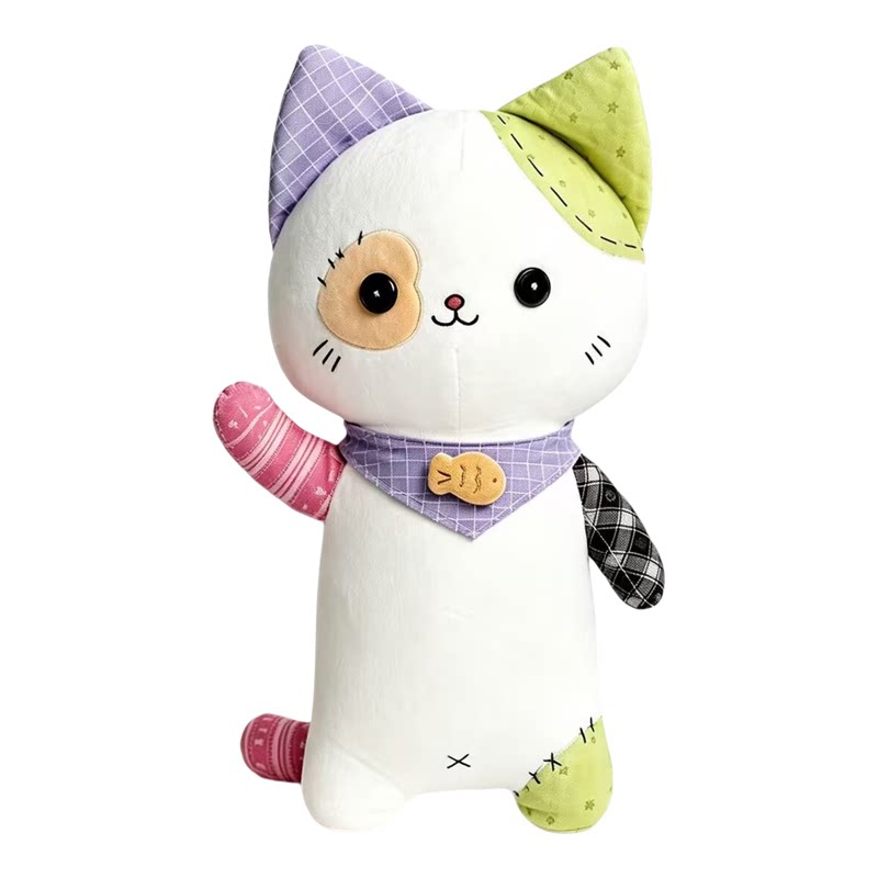 补丁小怪猫咪玩偶毛绒玩具