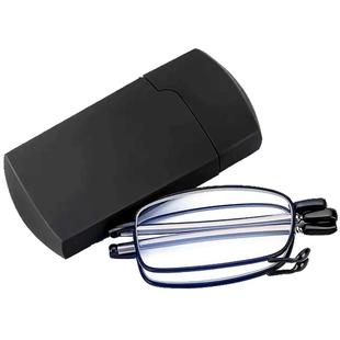 小巧金属框可伸缩折叠老花镜眼镜盒便携超轻女防蓝光老光眼睛男士