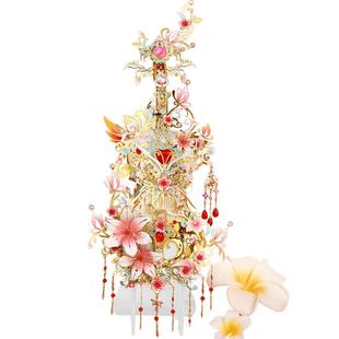 巧乐酷金属八音盒diy手工拼装音乐盒弦月流光大提琴女孩生日礼物