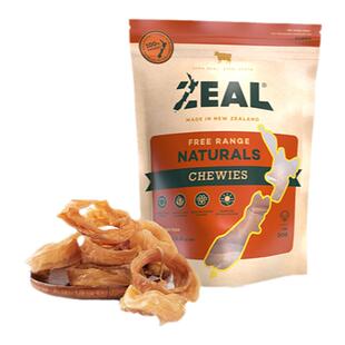 ZEAL新西兰进口狗零食中小型犬磨牙耐咬洁齿咬胶比熊风干小牛筋圈
