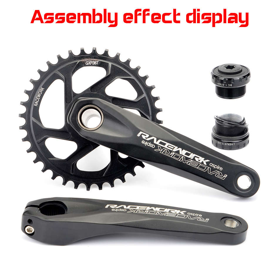 山地自行车牙盘  直装正负齿盘片GXP一体单盘30T/32T/34T/36T/38T