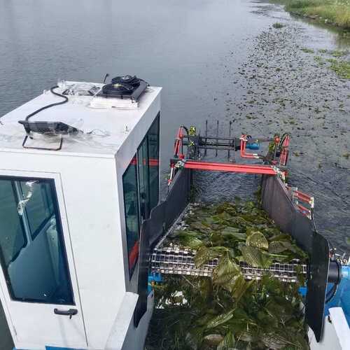 水葫芦打捞船 全自动割草船 水面漂浮垃圾打捞船 水草清理船厂家