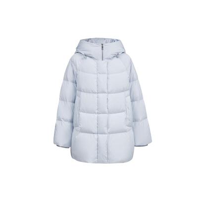 v区绫致ONLY2025冬季新款90白鸭绒纯色宽松中长款羽绒服女