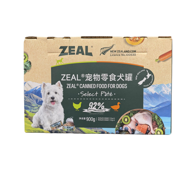 ZEAL帝王鲑宠物零食罐头900g10罐