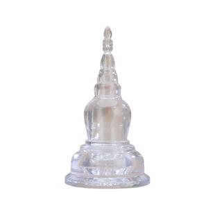 藏式舍利塔透明亚克力佛塔菩提塔可打开供奉宝塔家用摆件工艺品