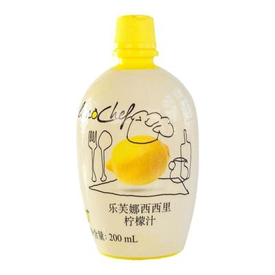 乐芙娜西西里柠檬汁200ml浓缩黄柠檬汁 蛋糕奶油打发用烘焙原料