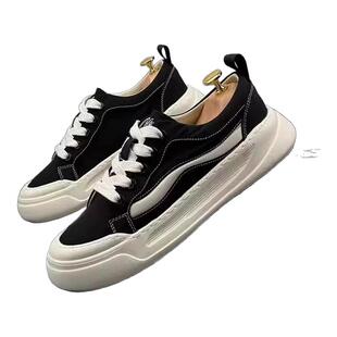 帆布男鞋夏季透气运动休闲软底经典黑色板鞋上班工作防臭布鞋潮鞋