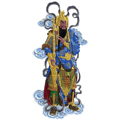 门神木雕刻中式新款实木镇宅挂件