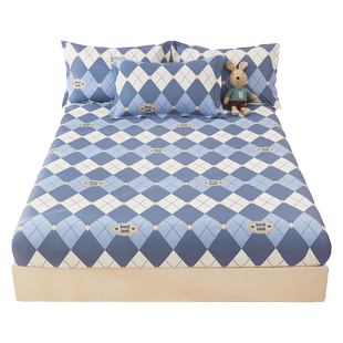 定制儿童床笠纯棉榻榻米宿舍上下铺拼接床单专用尺寸任意床垫套罩