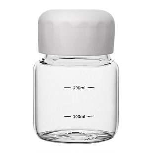 CLITON胖胖杯高硼硅玻璃杯300ml轻便装小巧便携时尚简约水杯300ml