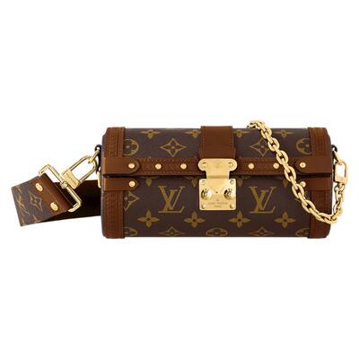 【自营】中古全新未使用LV/路易威登巴比龙经典老花Trunk圆筒包