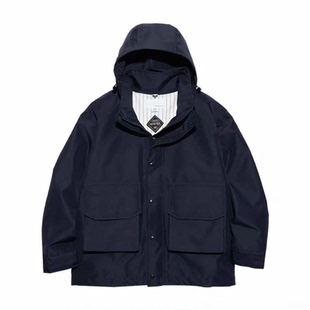 Nanamica Gore-Tex 巡洋舰防风防水户外风衣夹克可拆卸帽口袋外套