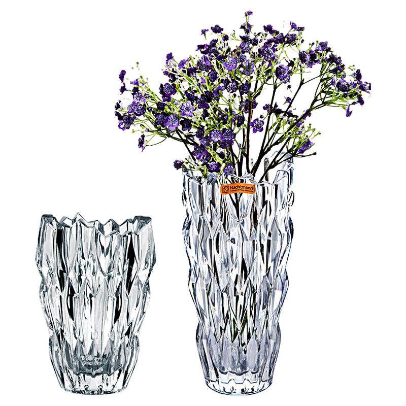 德国Nachtmann进口水晶玻璃轻奢台面鲜花瓶插花客厅餐桌装饰摆件