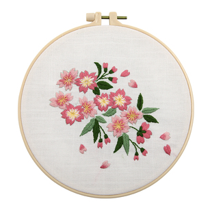 学生儿童简单绣花diy手工挂画材料包国风沙龙活动自制作入门刺绣