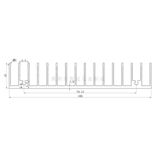 铝型材ax3pro华为路由器散热片100*18*100MM电子功放散热器可定制