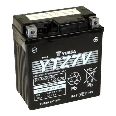 雅马哈NVX155 AEROX NMAX 150 125汤浅摩托车电瓶YTZ7V GTZ7V电池