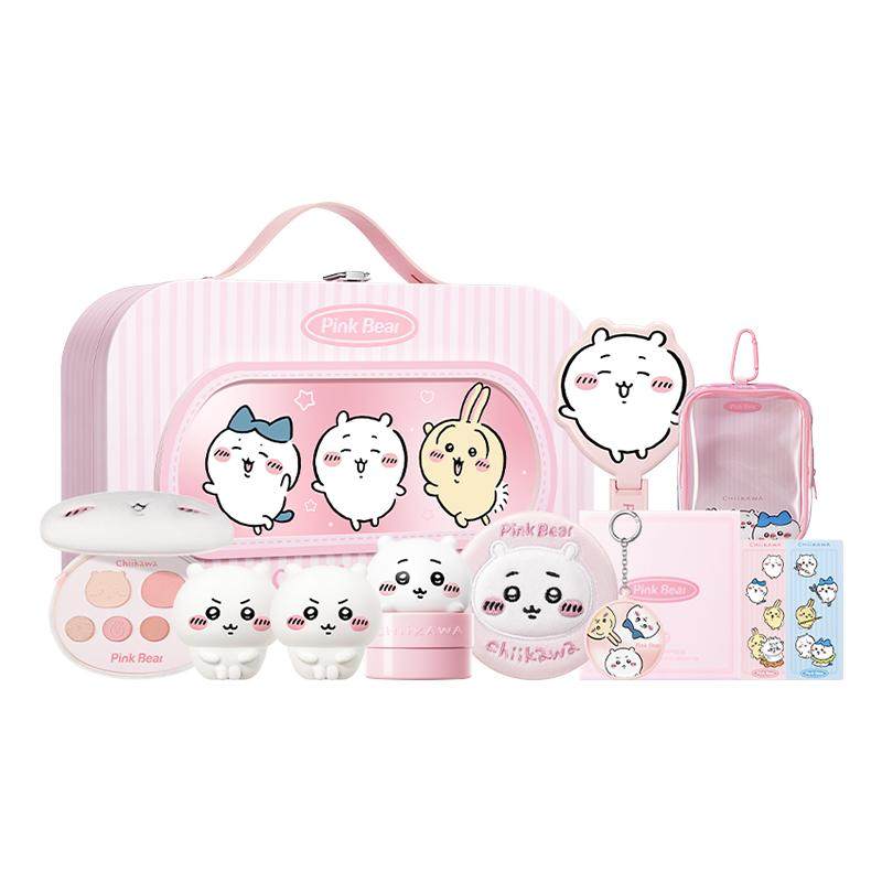 pinkbear皮可熊CHIIKAWA授权礼盒口红化妆品彩妆开学礼物女正品