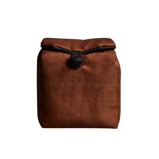 手工香云纱个人杯袋 含蚕丝主人杯布袋 中式收纳茶杯包旅行茶具包