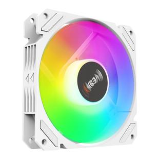 暮光/棱镜Pro12CM白色机箱散热风扇神光同步5V3针ARGB幻彩PWM静音