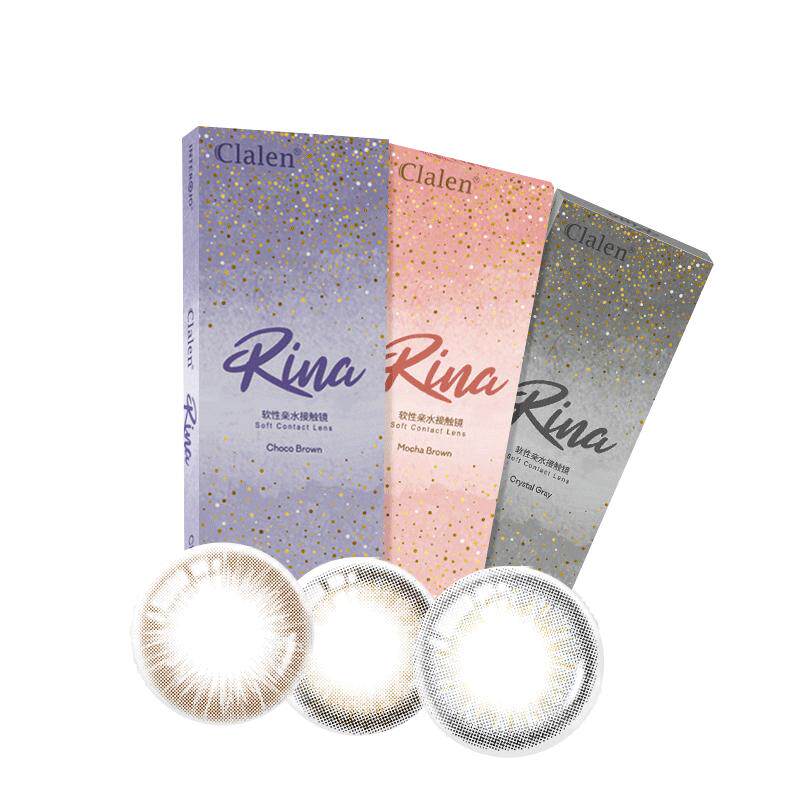 Clalen可俪兰三明治美瞳日抛Rina小直径隐形眼镜30片装隐形眼镜