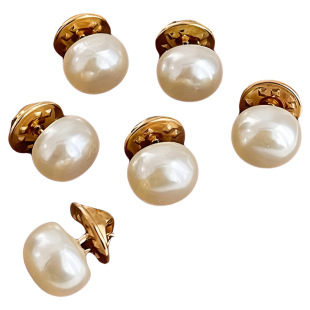 高端精致时尚珍珠胸针扣子固定衣服领口别针胸口防走光神器暗扣女