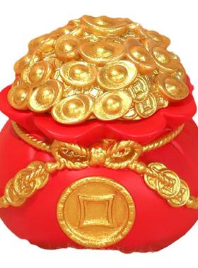 马年财满福袋摆件新年桌面装饰