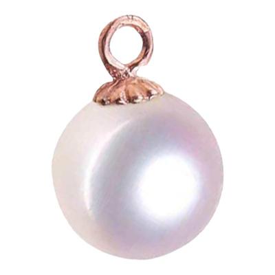 diy18k金手工空托珍珠吊坠吊坠