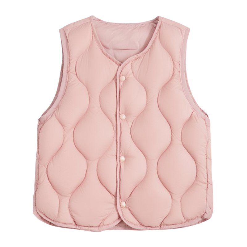 雅鹿儿童羽绒马甲女童轻薄秋冬季内胆男童羽绒背心宝宝内穿白鸭绒