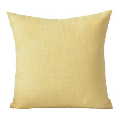 抱枕加厚纯色棉麻汽车椅子腰靠